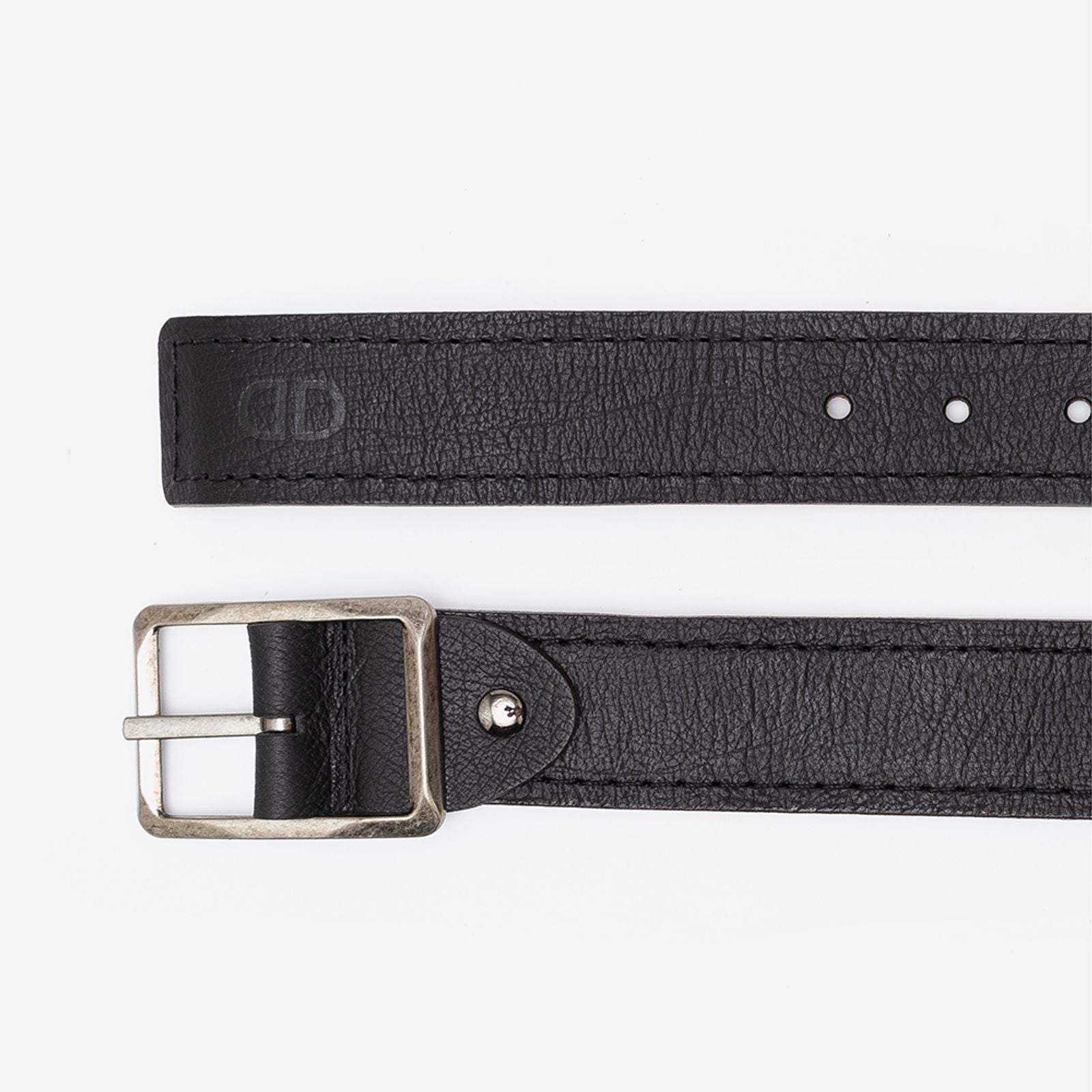 Cinto Dupla Face Estreito Denim Preto/Mouro - Image 2